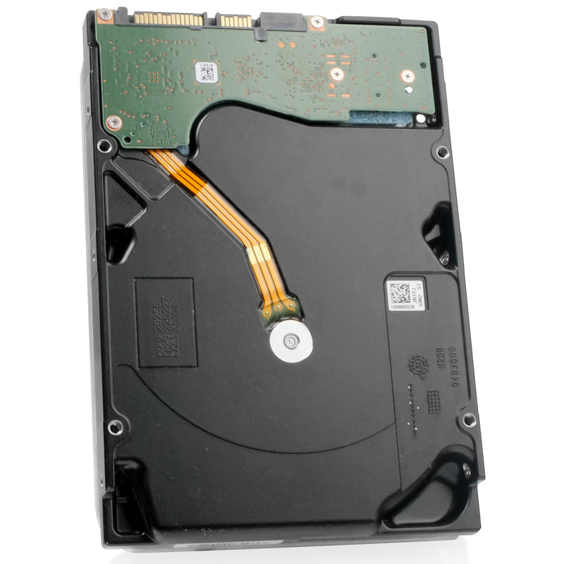 Seagate Exos X20z ST20000NM001J 20TB 7.2K RPM SATA 6Gb/s 3.5in Refurbished HDD, back angled view