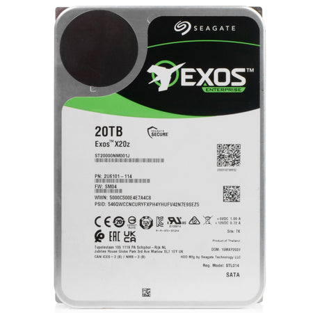 Seagate Exos X20z Host Managed SMR ST20000NM001J 20TB 7.2K RPM SATA 6Gb/s 3.5in Hard Drive