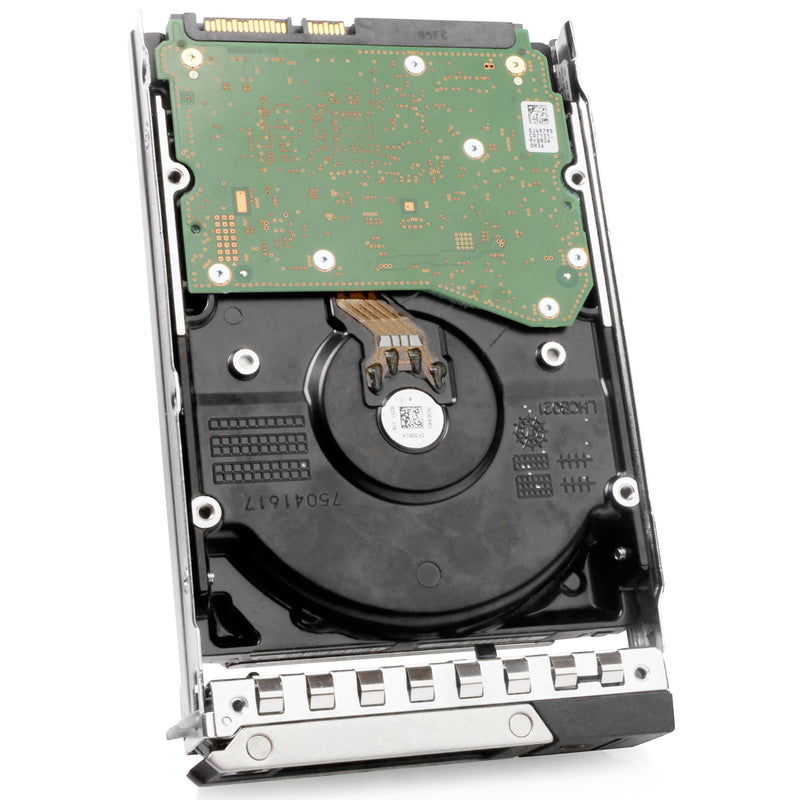 Dell G14 0T2YHT 12TB 7.2K RPM SATA 6Gb/s 512e 3.5in Refurbished HDD, back angled