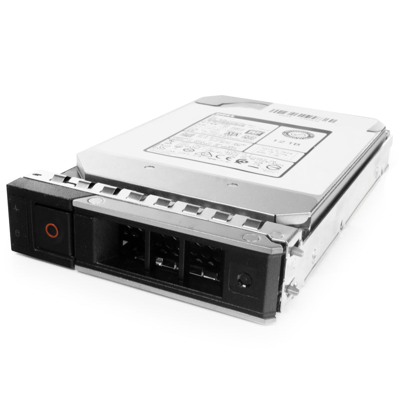 Dell G14 0T2YHT 12TB 7.2K RPM SATA 6Gb/s 512e 3.5in Refurbished HDD, bottom angled