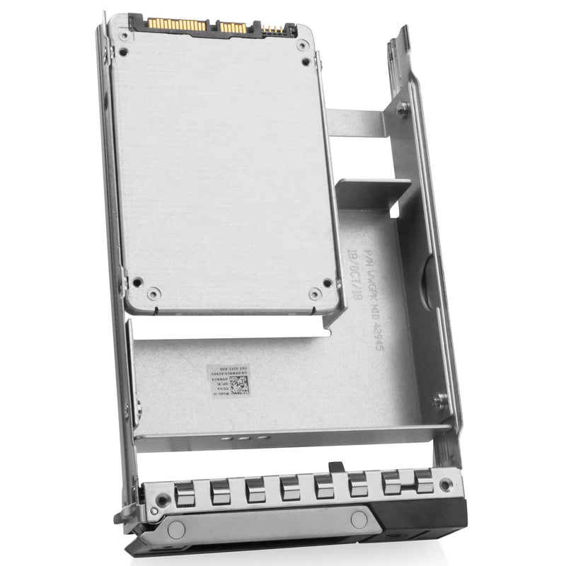 Dell G14 0KJR1M 1.92TB 0.6 DWPD SATA SATA 3D TLC Hybrid 3.5in Refurbished SSD, back angled