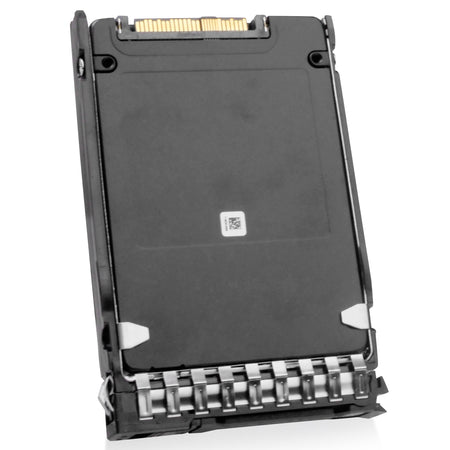 HP G11 MO006400KXPAB P54270-004 6.4TB 3 DWPD PCIe Gen 4.0 x4 8GB/s 3D TLC U.3 NVMe 2.5in Solid State Drive, back angled