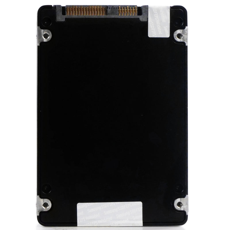 HP/Samsung PM1633a MZILS3T8HMLH 3.84TB 1 DWPD SAS 12Gb/s 3D TLC V-NAND 2.5in Refurbished SSD, back view