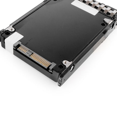 HP Generation 11 874431-003 AREA3840S5xnFTRI 3.84TB 1 DWPD SAS 12Gb/s 3D TLC V-NAND 2.5in Refurbished SSD, back connectors view