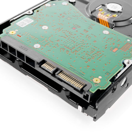 HP Generation 11 MB012000GWDFE 868211-001 12TB 7.2K RPM SATA 6Gb/s 512e 3.5in Refurbished HDD, bottom connectors view