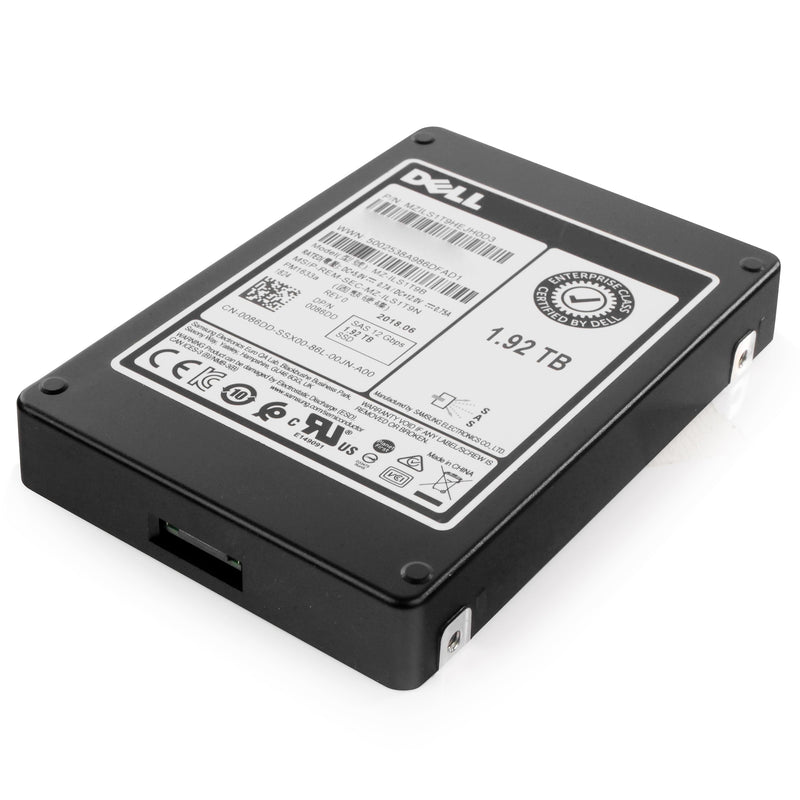 Dell/Samsung PM1633a MZILS1T9HEJH0D3 1.92TB 1 DWPD SAS 12Gb/s 3D TLC V-NAND 2.5in Refurbished SSD, bottom view