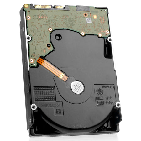 Western Digital Ultrastar DC HC580 WUH722422ALE604 0F48277 22TB 7.2K RPM SATA 6Gb/s 512e 3.5in Recertified Hard Drive, back angled view
