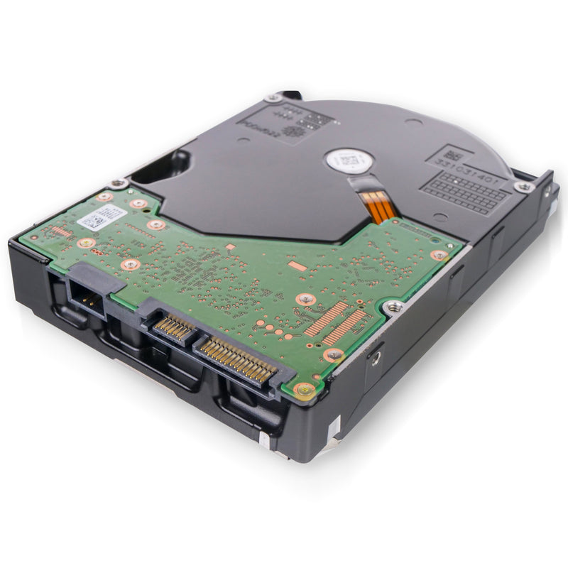 Western Digital Ultrastar DC HC560 WUH722020ALE604 0F38761 20TB 7.2K RPM SATA 6Gb/s 512e 3.5in Refurbished HDD, back bottom connectors view