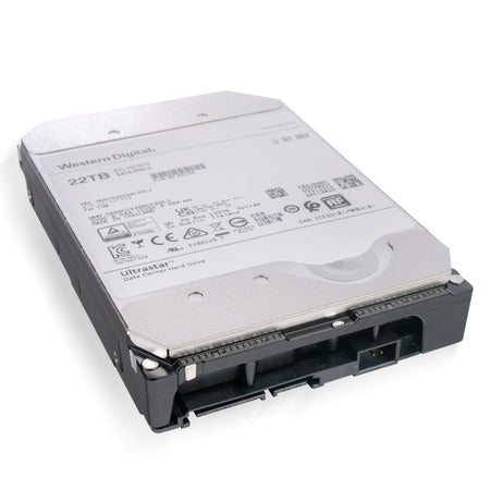 Western Digital Ultrastar DC HC570 WUH722222ALE6L1 0F48154 22TB 7.2K RPM SATA 6Gb/s 512e 3.5in Hard Drive, bottom view