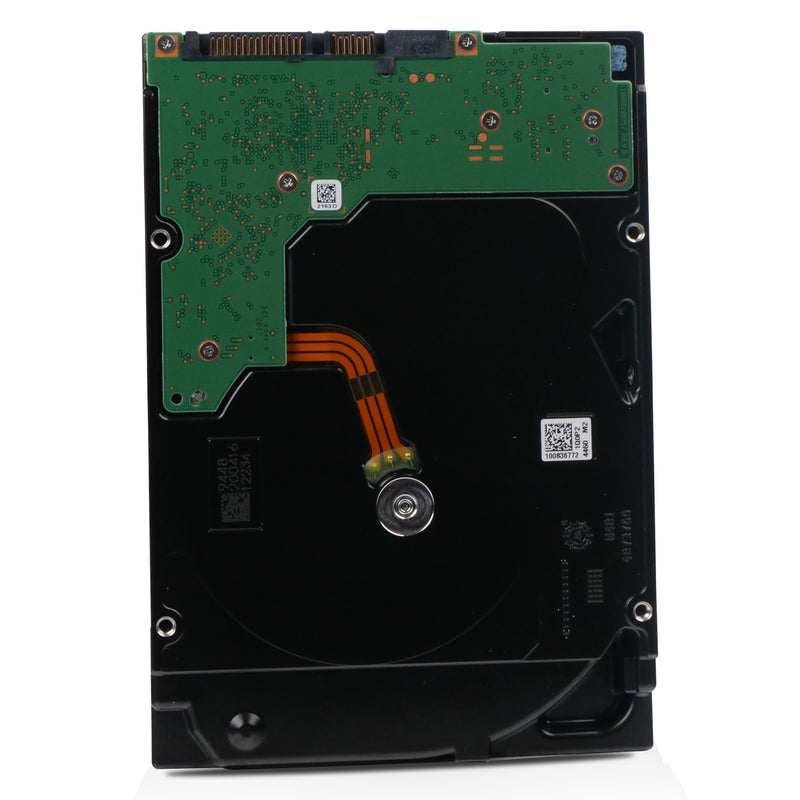 Dell/Seagate Exos X14 ST12000NM0128 12TB 7.2K RPM SATA 6Gb/s 512e 3.5in Refurbished HDD, back view