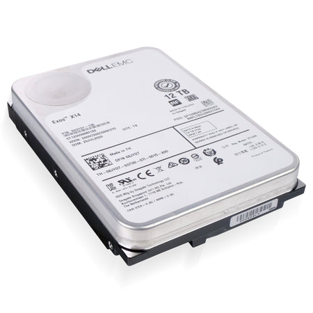 Dell/Seagate Exos X14 ST12000NM0128 12TB 7.2K RPM SATA 6Gb/s 512e 3.5in Refurbished HDD, bottom view