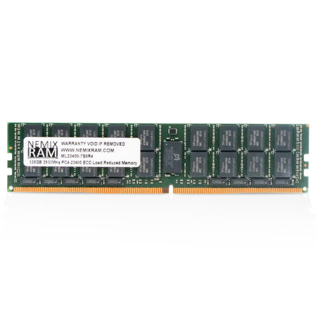NEMIX ML23400-7S8R4 128GB 8Rx4 DDR4 2933MHz LRDIMM ECC Server RAM (PC4-23400) Seller Refurbished