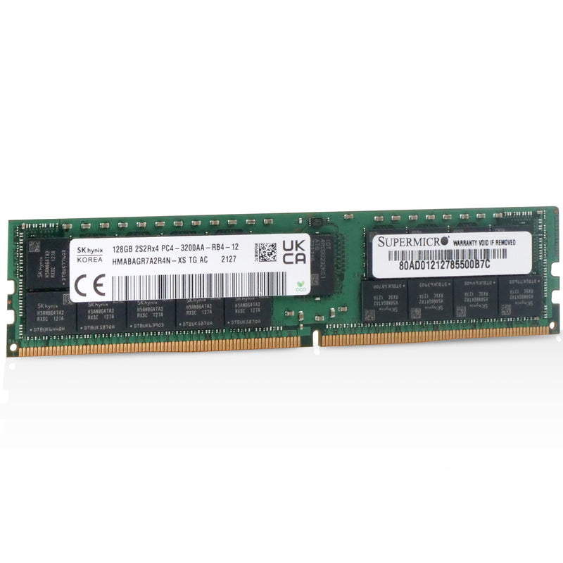 SK Hynix/SUPERMICRO HMABAGL7A4R4N-XS 128GB DDR4 3200MHz RDIMM ECC Server RAM (PC4-3200AA) Seller Refurbished