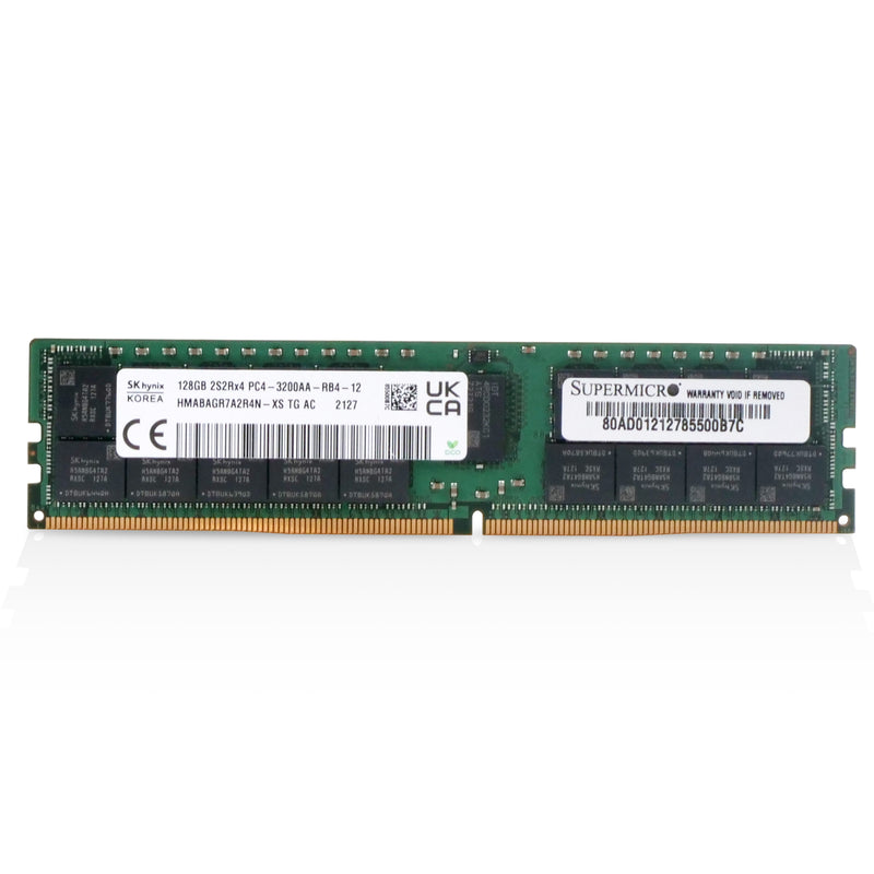 SK Hynix/SUPERMICRO HMABAGL7A4R4N-XS 128GB DDR4 3200MHz RDIMM ECC Server RAM (PC4-3200AA) Seller Refurbished