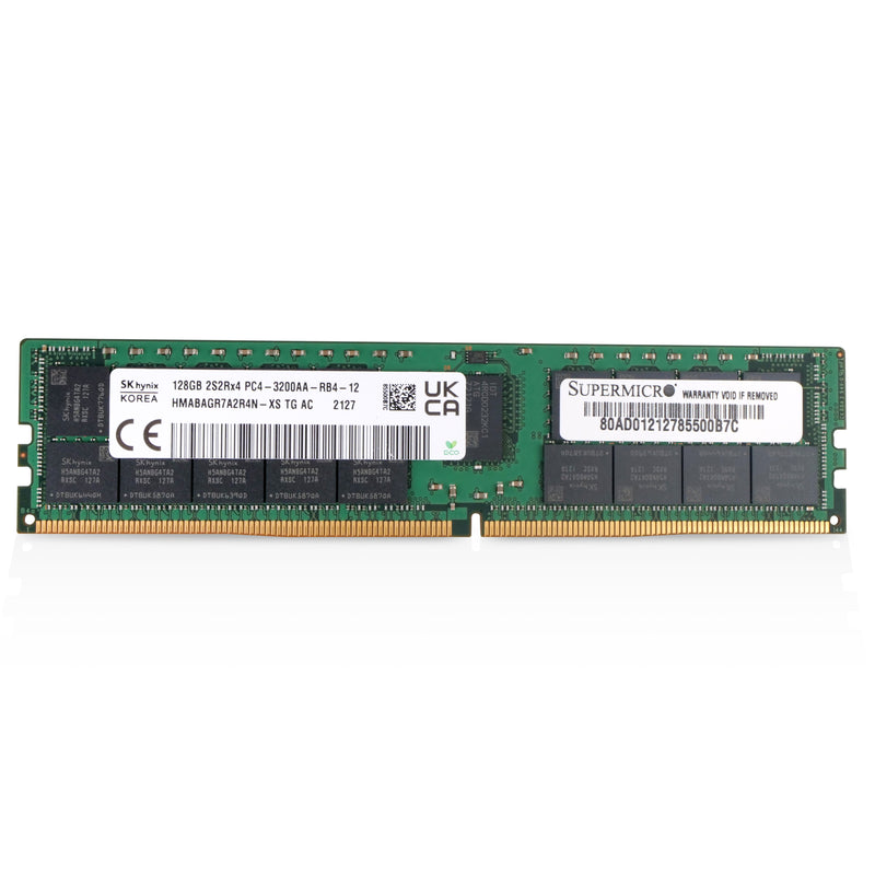 SK Hynix/SUPERMICRO HMABAGL7A4R4N-XS 128GB DDR4 3200MHz RDIMM ECC Server RAM (PC4-3200AA) Seller Refurbished