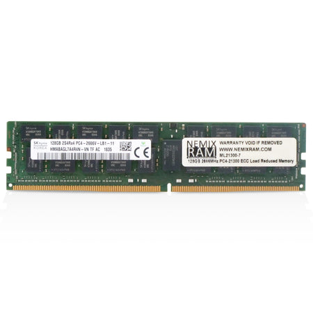 SK Hynix/NEMIX HMABAGL7A4R4N-VN 128GB DDR4 2666MHz RDIMM ECC Server RAM (PC4-21300) Seller Refurbished