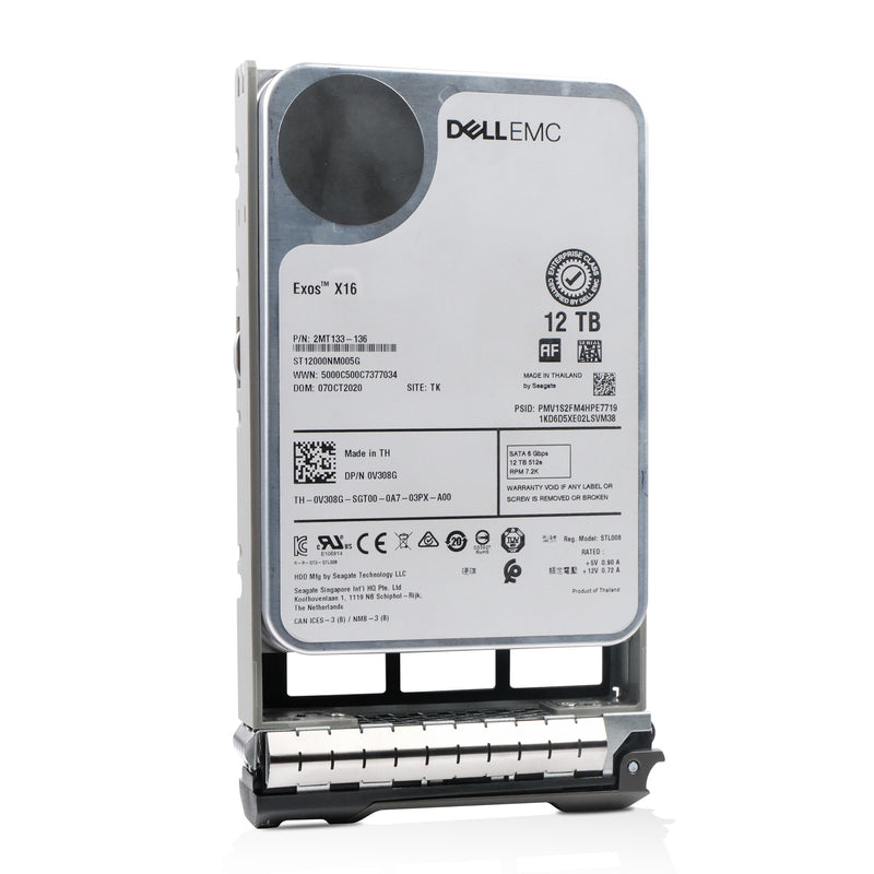 Dell G13 0V308G 12TB 7.2K RPM SATA 6Gb/s 512e 3.5in Refurbished HDD