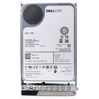 Dell G14 0V308G 12TB 7.2K RPM SATA 6Gb/s 512e 3.5in Hard Drive, front angled view