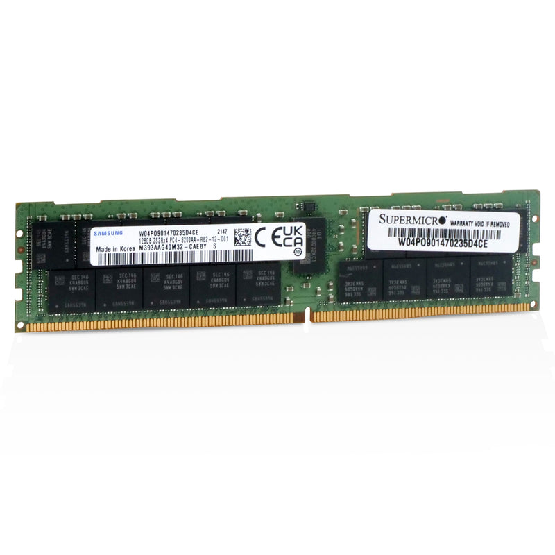 Samsung/SUPERMICRO M393AAG40M32-CAEBY 128GB DDR4 3200MHz RDIMM ECC Server RAM (PC4-3200AA) Seller Refurbished