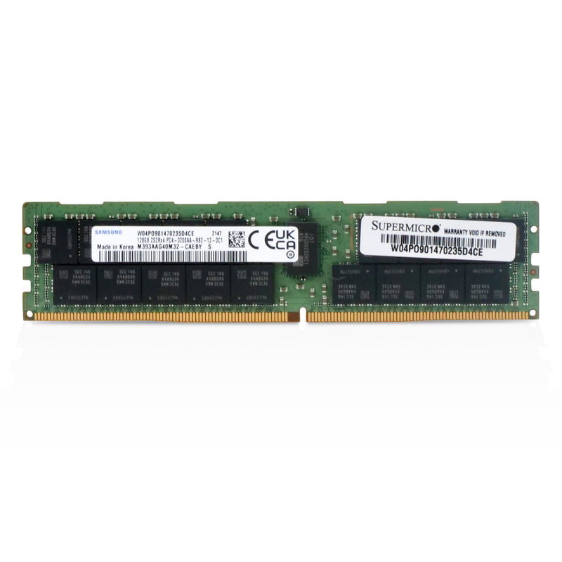 Samsung/SUPERMICRO M393AAG40M32-CAEBY 128GB DDR4 3200MHz RDIMM ECC Server RAM (PC4-3200AA) Seller Refurbished