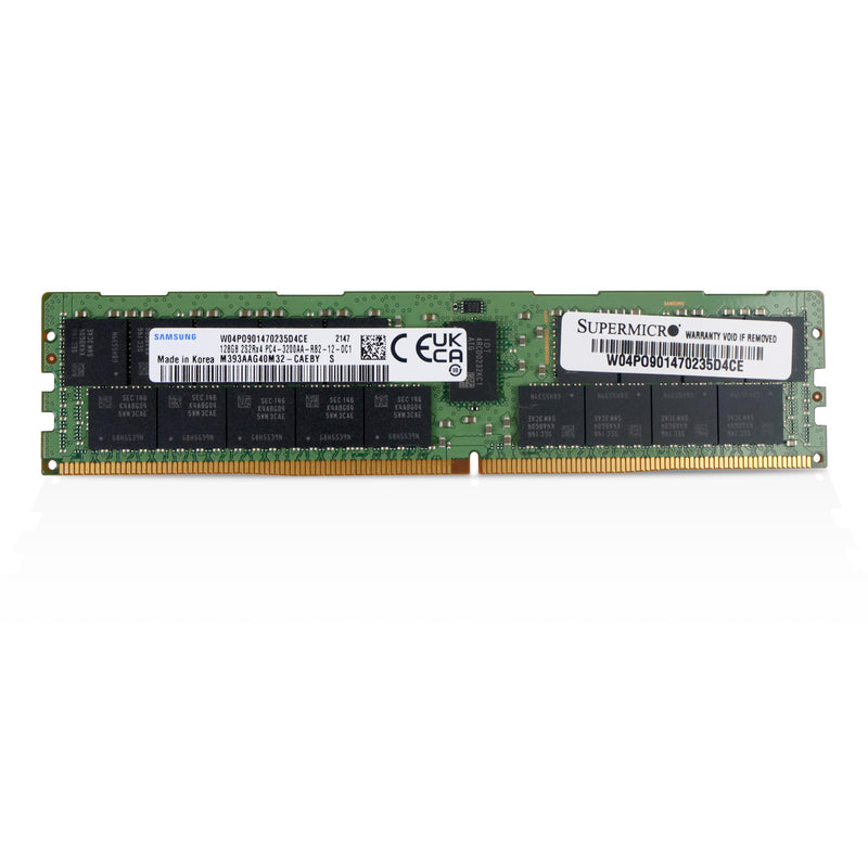 Samsung/SUPERMICRO M393AAG40M32-CAEBY 128GB DDR4 3200MHz RDIMM ECC Server RAM (PC4-3200AA) Seller Refurbished