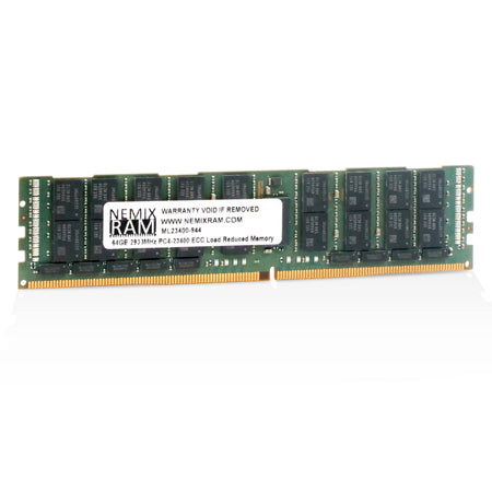 Nemix ML23400-944 64GB DDR4 2933MHz LRDIMM ECC Server RAM (PC4-23400) Seller Refurbished