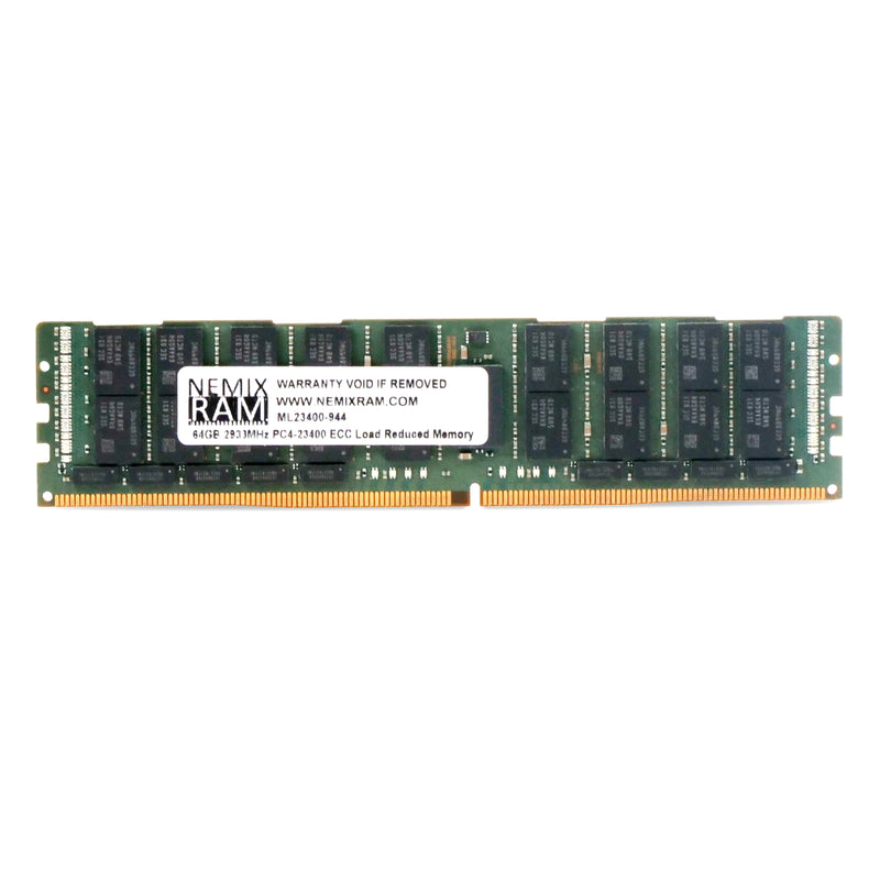 Nemix ML23400-944 64GB DDR4 2933MHz LRDIMM ECC Server RAM (PC4-23400) Seller Refurbished