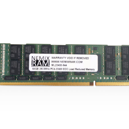 Nemix ML23400-944 64GB DDR4 2933MHz LRDIMM ECC Server RAM (PC4-23400) Seller Refurbished