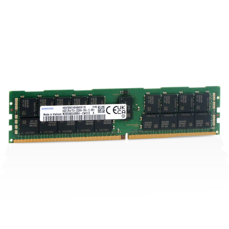 Samsung M393A8G40BB4-CWECO 64GB DDR4 3200MHz RDIMM ECC Server RAM (PC4-3200AA) Seller Refurbished