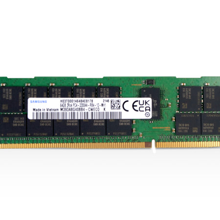 Samsung M393A8G40BB4-CWECO 64GB DDR4 3200MHz RDIMM ECC Server RAM (PC4-3200AA) Seller Refurbished