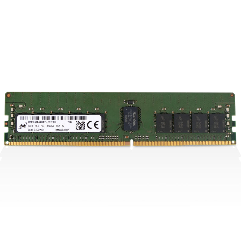 Micron MTA18ASF4G72PZ-3G2 32GB DDR4 3200MHz RDIMM ECC Server RAM (PC4-3200AA) Seller Refurbished