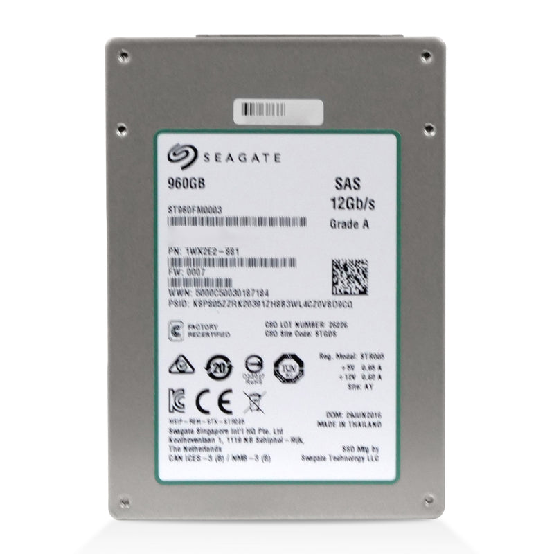 Seagate Nytro 1200.2 ST960FM0003 960GB 3 DWPD SAS 12Gb/s 2.5" Manufacturer Recertified SSD