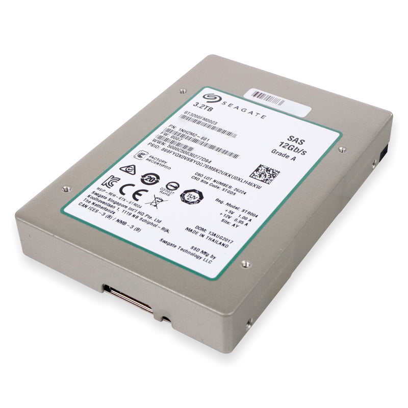 Seagate Nytro 1200.2 ST3200FM0023 3.2TB 10 DWPD SAS 12Gb/s 2.5" Manufacturer Recertified SSD