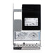 A silver server hard drive caddy holding a black Micron solid state drive (SSD) with a large heatsink.