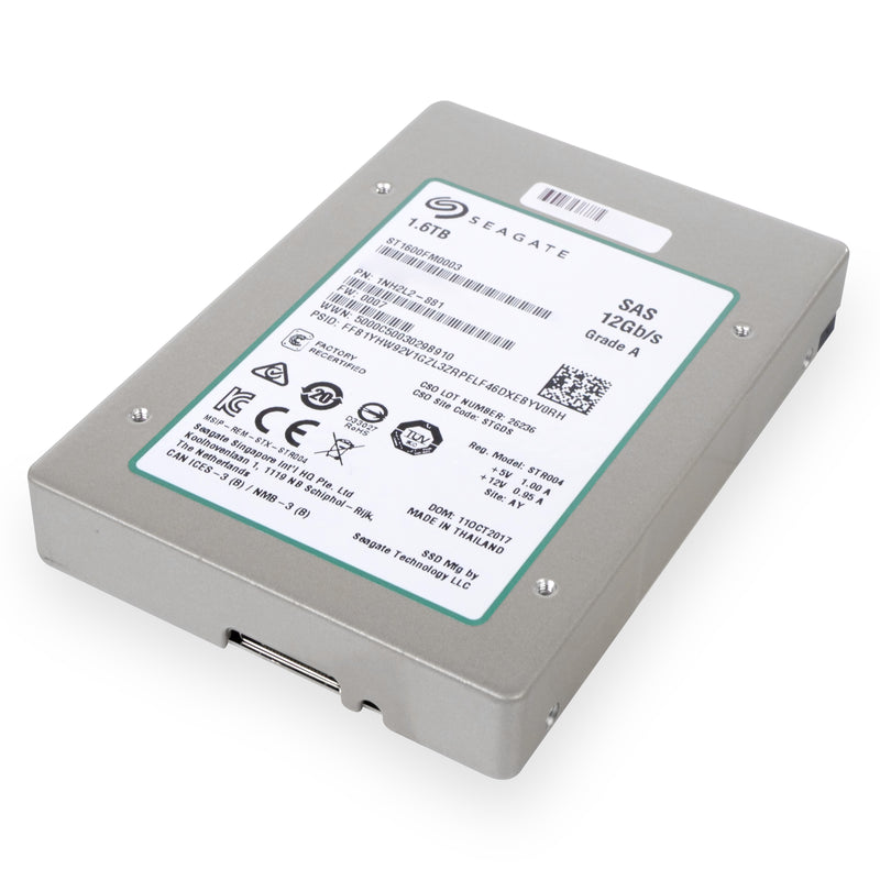 Seagate Nytro 1200.2 ST1600FM0003 1.6TB 10 DWPD SAS 12Gb/s 2.5" Manufacturer Recertified SSD