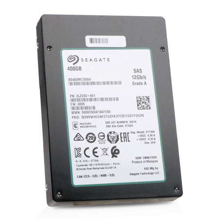 Seagate Nytro 3731 XS400ME70004 400GB 10 DWPD SAS 12Gb/s 2.5" Dual Port Write Intensive Manufacturer Recertified SSD
