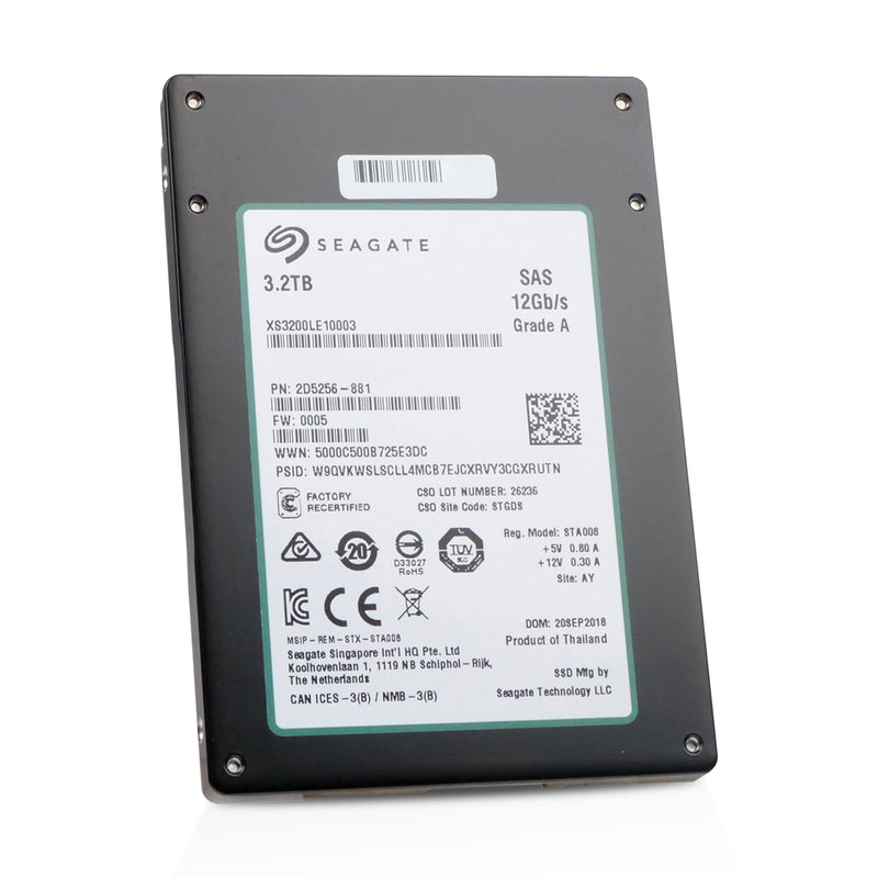 Seagate Nytro 3530 XS3200LE10003 3.2TB 3 DWPD SAS 12Gb/s 2.5" Manufacturer Recertified SSD