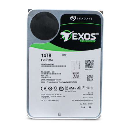 Seagate Exos X14 ST14000NM0048 14TB 7.2K RPM SAS 12Gb/s 512e/4Kn 256MB 3.5" FastFormat HDD