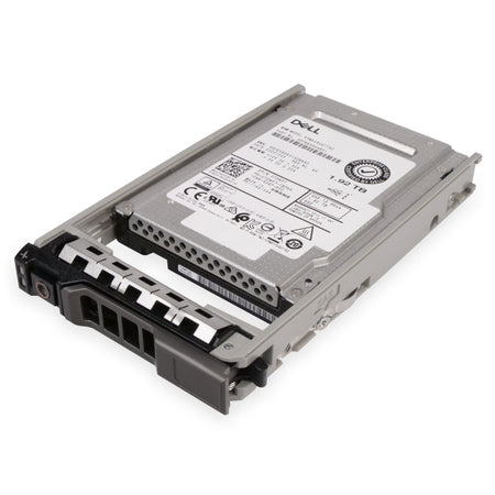 Dell 1.92TB 12Gbps SAS 2.5-inch SSD, model KPM5XRUG1T92, featuring read-intensive TLC flash and advanced 512e format, in a PowerEdge server caddy.