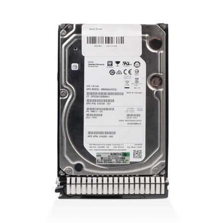 HP Generation 8 819199-001 MB8000JFECQ 8TB SAS 12Gb/s 512e 3.5in Refurbished HDD