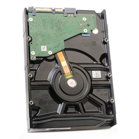 Dell/Seagate Exos 7E10 ST8000NM023B J7W80 8TB 7.2K RPM SATA 6Gb/s 512e 3.5in Hard Drive, back angled view