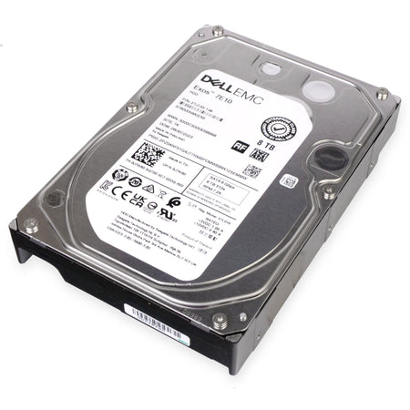 Dell/Seagate Exos 7E10 ST8000NM023B J7W80 8TB 7.2K RPM SATA 6Gb/s 512e 3.5in Hard Drive, front bottom view
