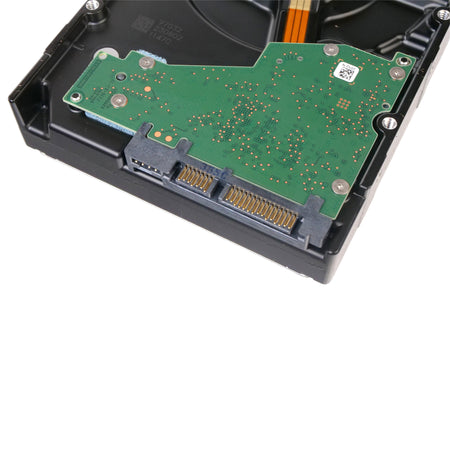 Dell/Seagate Exos 7E10 ST8000NM023B J7W80 8TB 7.2K RPM SATA 6Gb/s 512e 3.5in Hard Drive, back bottom connectors view