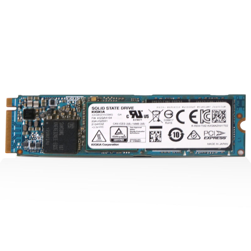 Kioxia XG6 KXG60ZNV256G 256GB 0.5 DWPD PCIe Gen 3.0 x4 4GB/s 3D TLC NVMe M.2 2280 Refurbished SSD