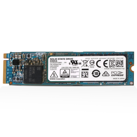 Kioxia XG6 KXG60ZNV256G 256GB 0.5 DWPD PCIe Gen 3.0 x4 4GB/s 3D TLC NVMe M.2 2280 Recertified SSD
