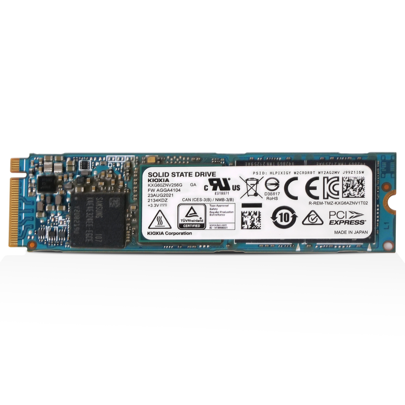 Kioxia XG6 KXG60ZNV256G 256GB 0.5 DWPD PCIe Gen 3.0 x4 4GB/s 3D TLC NVMe M.2 2280 SSD