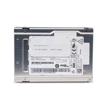 Kioxia CM5-R KCM5DRUG960G 960GB 1 DWPD PCIe Gen 3.0 x4 4GB/s 3D TLC U.2 NVMe 2.5in Refurbished SSD