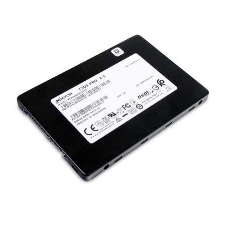 Micron 7300 PRO MTFDHBE960TDF 960GB 1 DWPD PCIe Gen 3.0 x4 4GB/s 3D TLC U.2 NVMe 2.5in Refurbished SSD