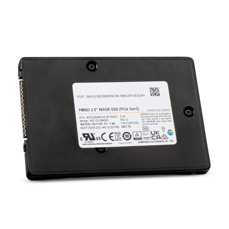 Samsung PM983 MZQLB960HAJR 960GB 1.3 DWPD PCIe Gen 3.0 x4 U.2 3D TLC NVMe 2.5in Refurbished SSD