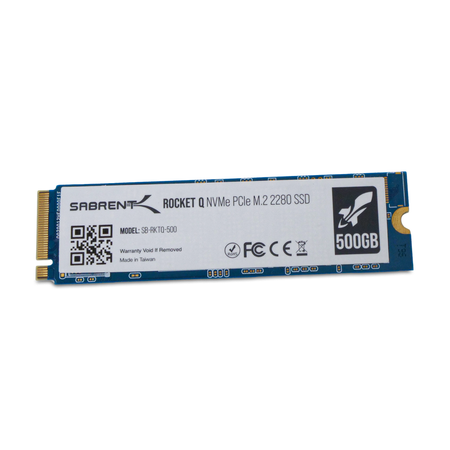 Sabrent Rocket Q SB-RKTQ-500 500GB PCIe Gen 3.0 x4 4GB/s 3D QLC NVMe M.2 2280 Refurbished SSD, 1 of 2